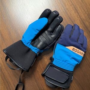 Bogner Vibrant Blue and Black Gloves